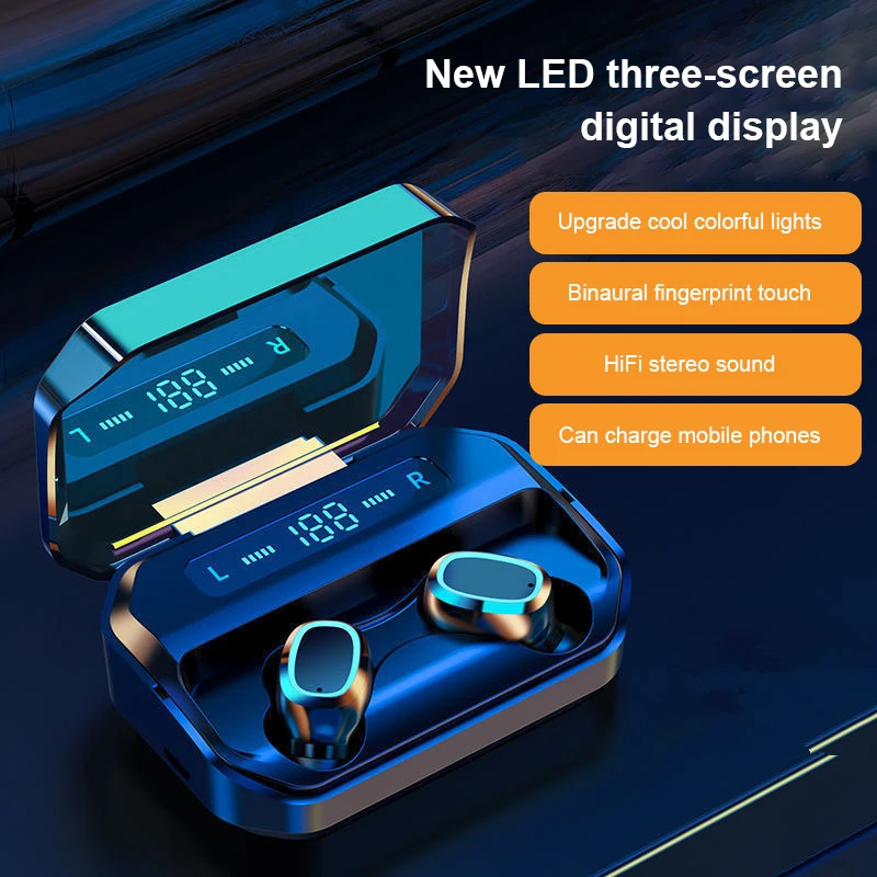 Bluetooth Earbuds For Iphone Samsung Android Wireless Earphone For IPX5 WaterProof Earphones Headphone Bluetooth Earphone
