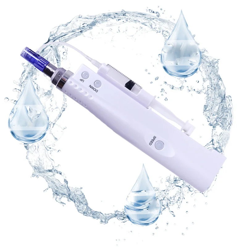 Новейший инжектор Hydra Derma 2 в 1 нано мезотерапия микроигла ручка мезогун