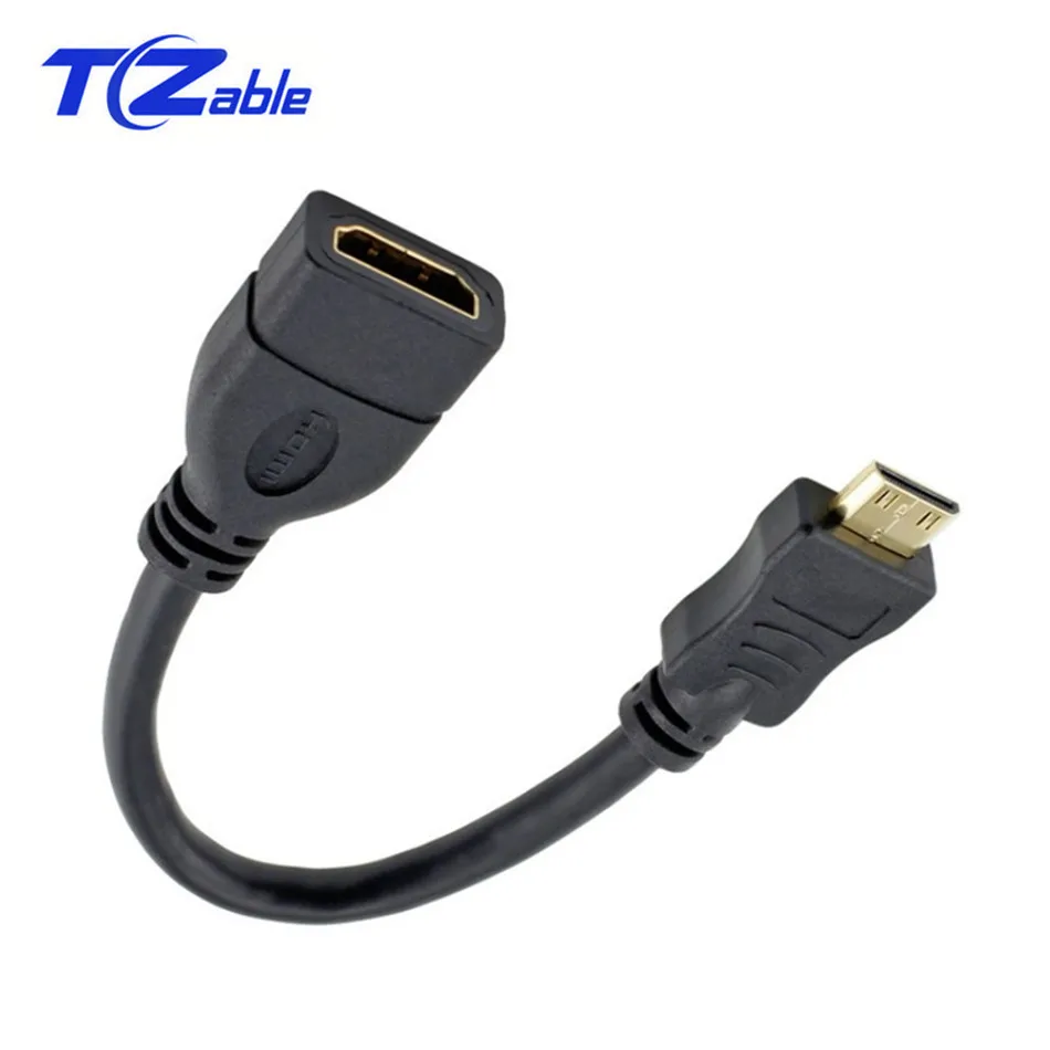 Мини Кабель HDMI 0 15 м позолоченный мини штекер гнездо Удлинительный адаптер для