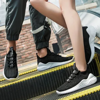 

New Fashion Men Air Mesh Fitness Breathable Sport Sneakers Couple Casual Shoe Hard-Wearing Student Running Shoes Chaussure Homme