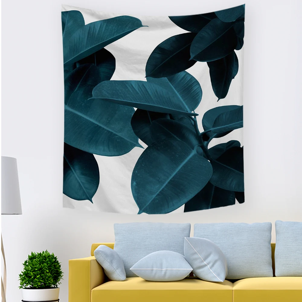Тропический растительный гобелен кактус пальмовый лист настенный гобелен одеяла индийская Мандала богемная гостиная хиппи гобелены