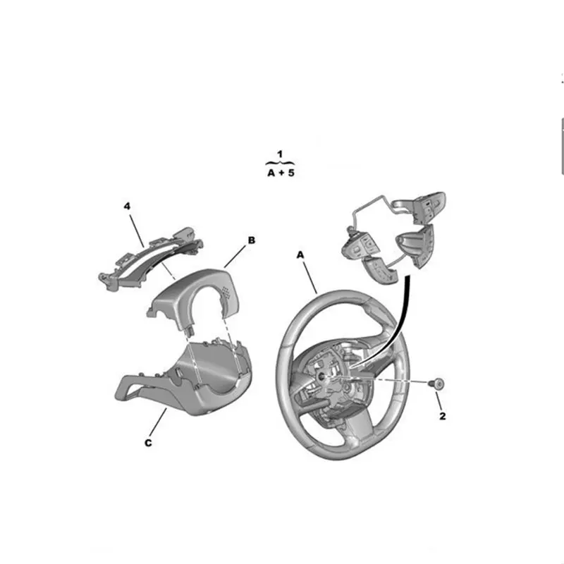 Auto Lenkrad Taste Tempomat Schalter Audio Media Multifunktions