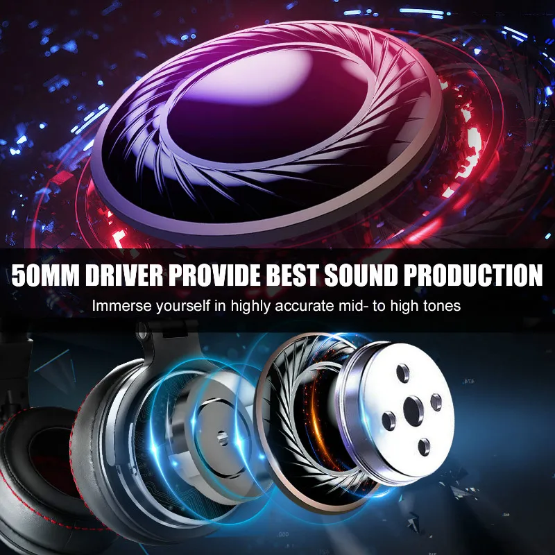 Cena Oneodio Studio Pro słuchawki DJ na ucho 50mm sterowniki zestaw słuchawkowy hi fi profesjonalny Monitor DJ słuchawki z mikrofonem dla Xiaomi iPhone