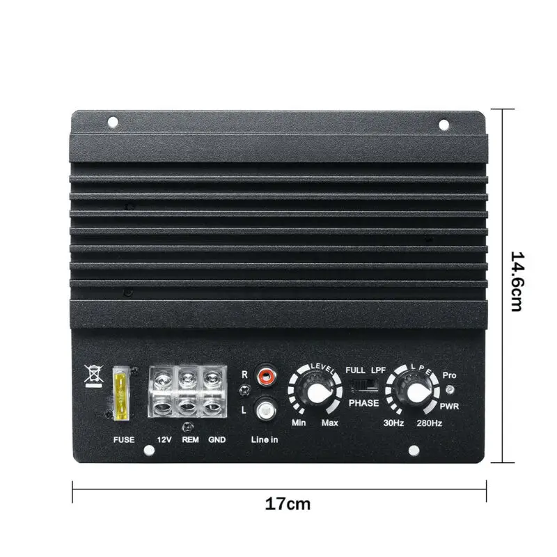 12V 600W автомобильный аудио усилитель доска мощный бас сабвуфер
