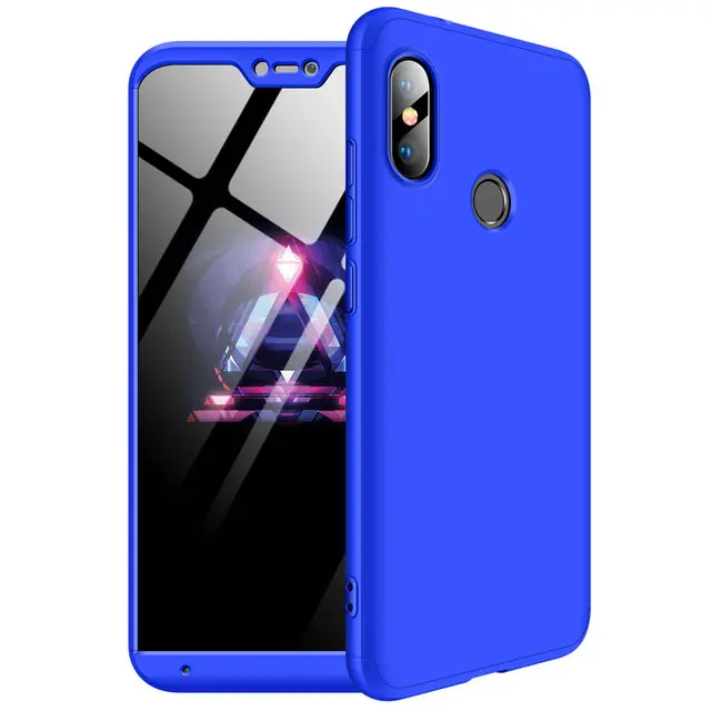 Для Xiaomi mi A3 чехол Fudna Xiaomi mi A2 Lite чехол 3 в 1 гибридный жесткий чехол из поликарбоната для Xiaomi mi A2 чехол mi A2 2 Lite чехол mi A3 3 - Цвет: Синий