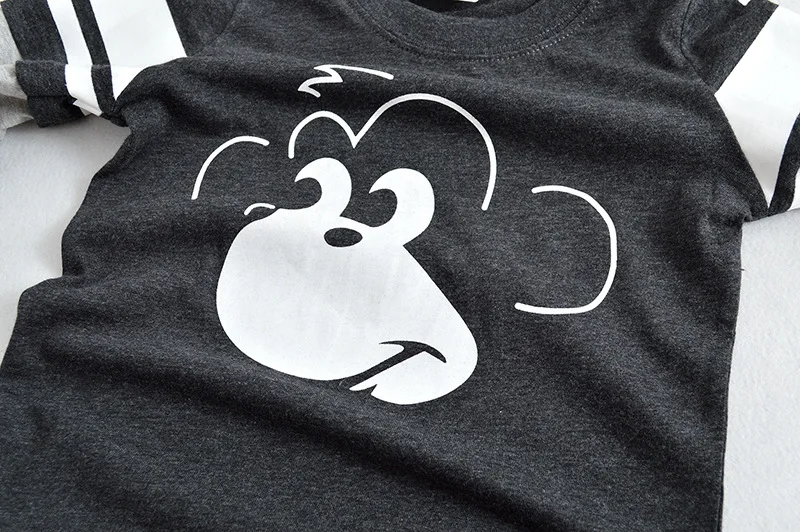 Jumping meters Children's T shirt boys t-shirt Baby Clothing boy long sleeve T shirt animal Cotton Cartoon kid