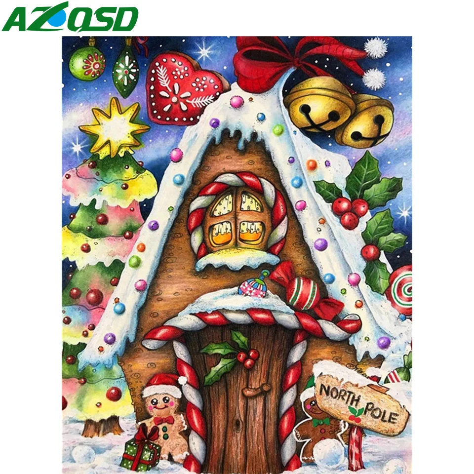 Paintings Paint Christmas Numbers  Painting Number Adults Christmas - Frame  Painting - Aliexpress