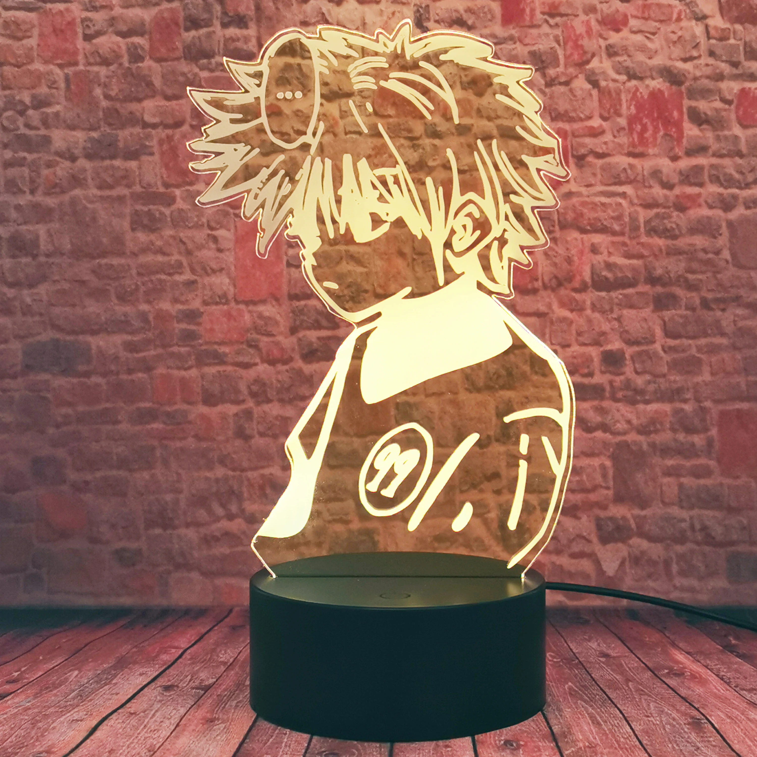 Экшн фигурка Killua Zoldyck умная 3D иллюзия USB сенсорный ночник для мальчиков