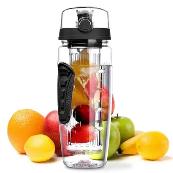 

1L Portable Water Bottle Tritan Drinkware Bottle Fruit Infuser Bottle Juice Shaker Travel Sport Water Bottle Detox Bottle Sale!
