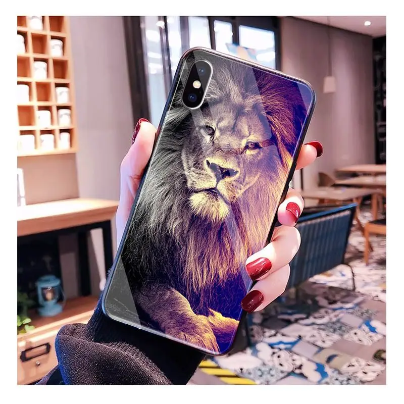 Lion on the African steppe