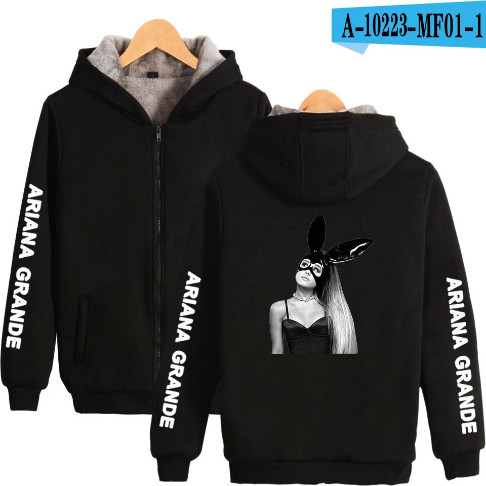 Ariana grande thank you next Idol, парки на молнии, новинка года, популярные уличные парки свободного покроя в стиле Харадзюку - Цвет: Black