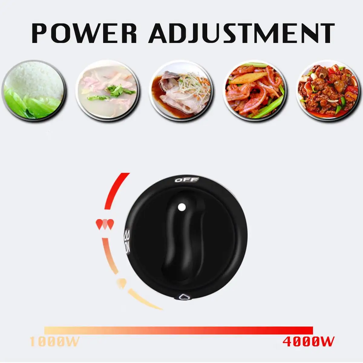 4000W LPG Liquefied Petroleum Gas Stove Benchtop Double Hole Cooker Stove Energy-saving Double Stove 2 Pots Home Kitchen Cooker