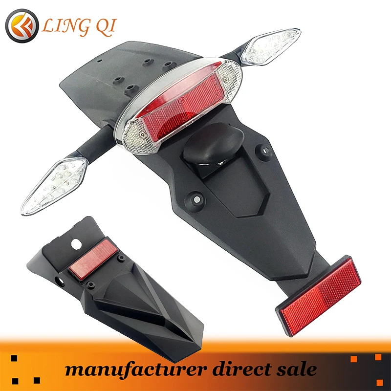Multi function three in one lamp Motorcycle Rear Fenders Mudguard LED