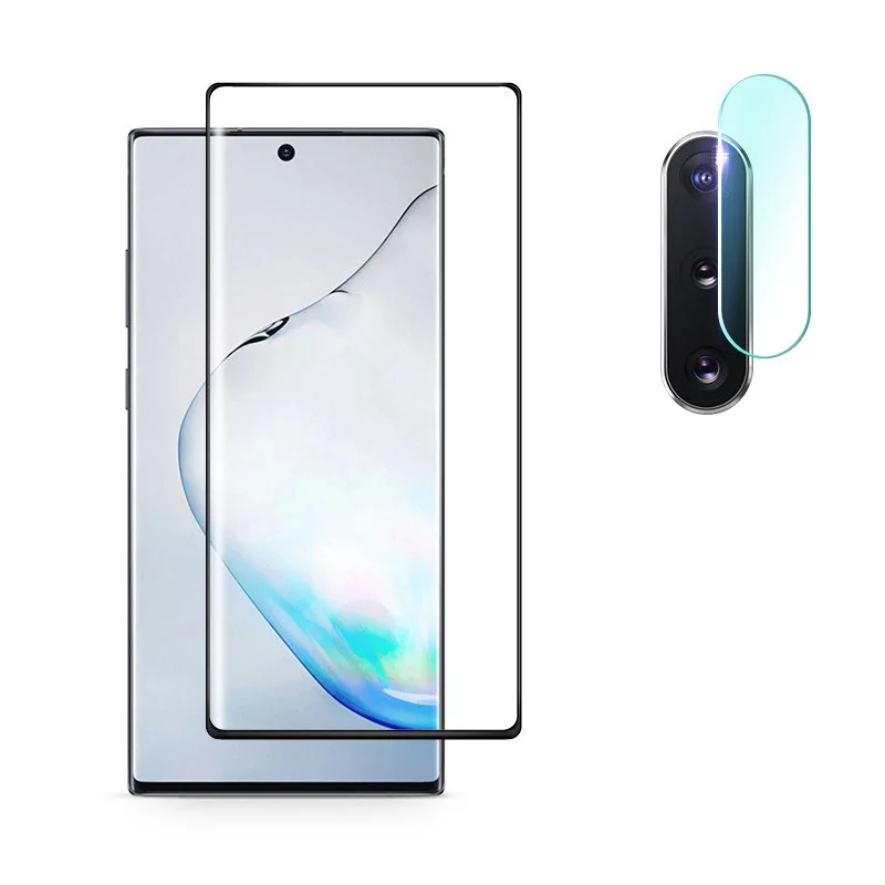 

2 In 1 Screen Protector Tempered Glass For Samsung Galaxy Note 10 Plus Camera Lens Film For Samsung Note10 Plus Note10+ 10Plus