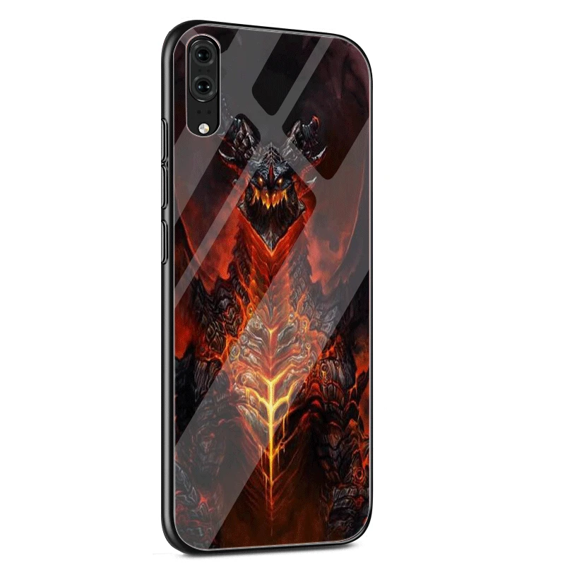 Чехол для телефона из ТПУ стекла для huawei mate Honor 8X9 10 7A 20 P30 P20 P10 Lite Pro P Smart Cover World Of Warcraft