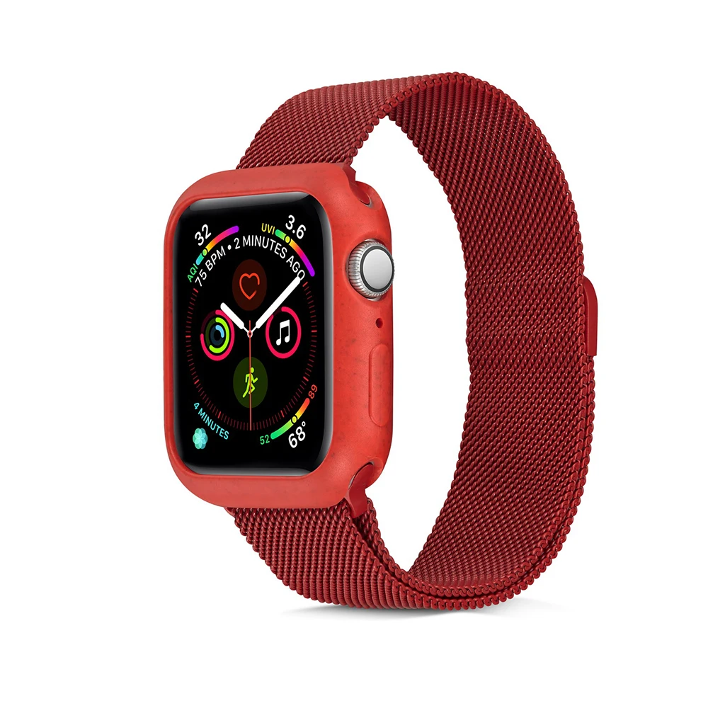 Конфетный элемент чехол из ТПУ для Apple Watch 5 4 3 2 1 цветной защитный чехол для IWatch 38 42 40 44 мм подходит для ультратонкой рамки