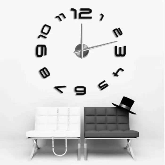 Fashion Simple DIY Wall Clock Large Size EVA Wall Clock Home Decoration TB Sale