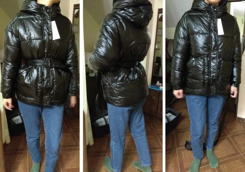 Однотонное плотное Женское пальто с поясом, приталенные куртки с капюшоном и хлопковой подкладкой, зимняя Модная парка для женщин, Повседневная Верхняя одежда для женщин