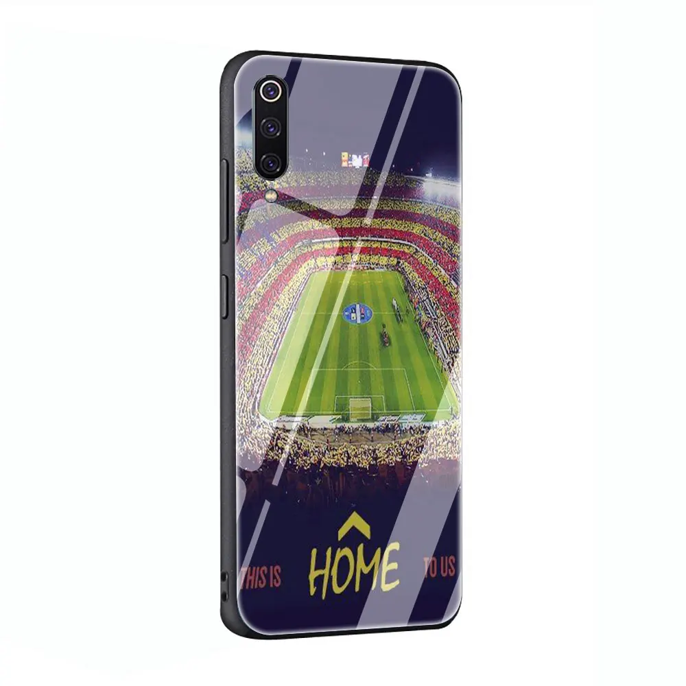EWAU Барселона, Испания, Estadio Camp закаленное стекло чехол для телефона Xiaomi mi 8 9 Красный mi 4X 6A Note 5 6 7 Pro Pocophone F1 - Цвет: G3