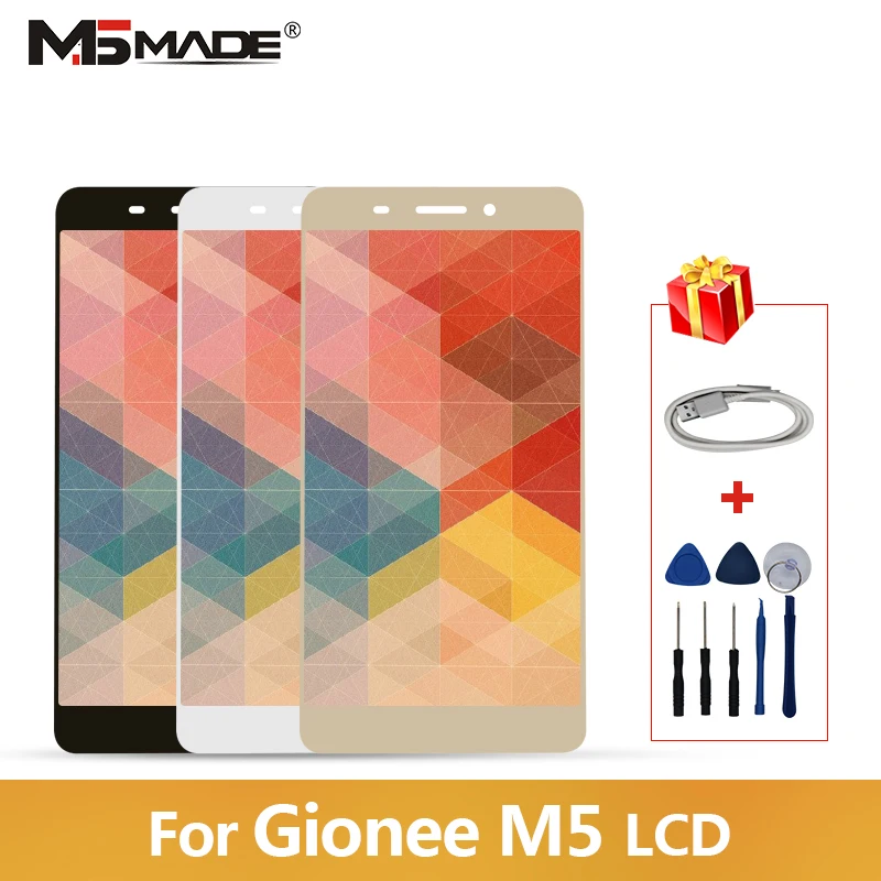 

5.5" For Gionee M5 LCD Display With Touch Screen Digitizer Assembly For Gionee Marathon M5 Display Wholesale Free Shipping