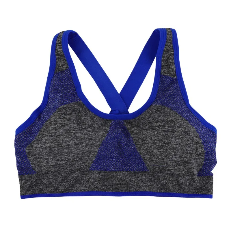 Женское нижнее белье для фитнеса YogaVest с перекрещивающимися лямками и пуш-ап эффектом, дышащее Спортивное нижнее белье - Цвет: L