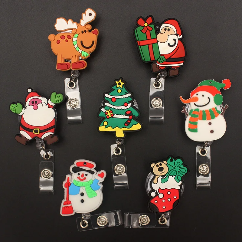 Большой Размеры Рождество Стиль выдвижной брелок для ключей медсестра и доктор