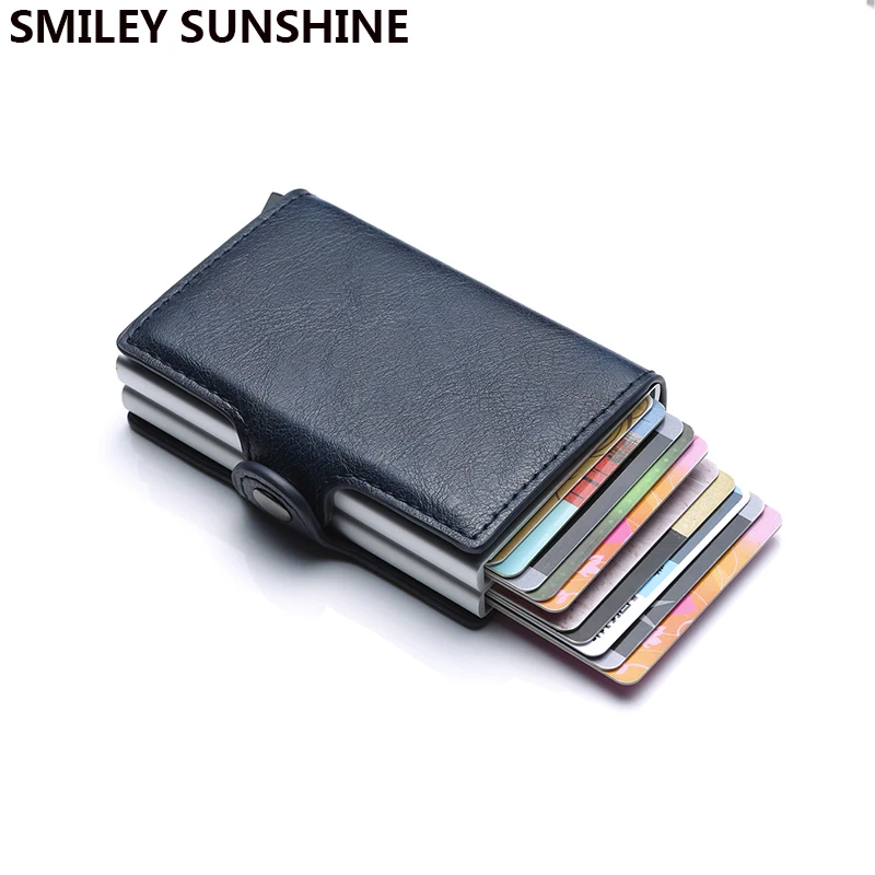 Card Wallet Purse Money-Bag Carteras Small Clutch Thin Male Aluminium Men Top-Quality