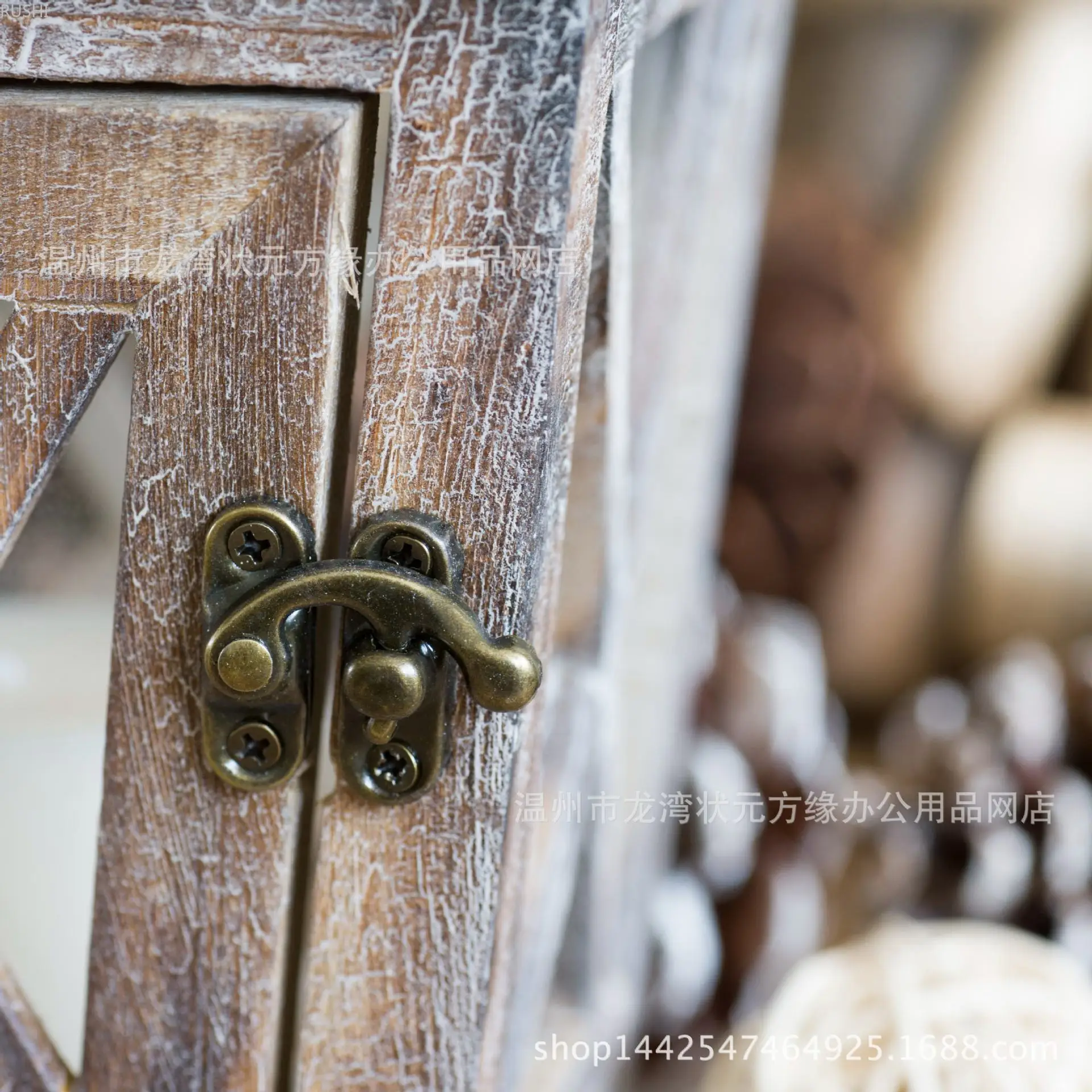 Ретро Деревянный светильник с жестяной крышей подсвечник для сада и улицы