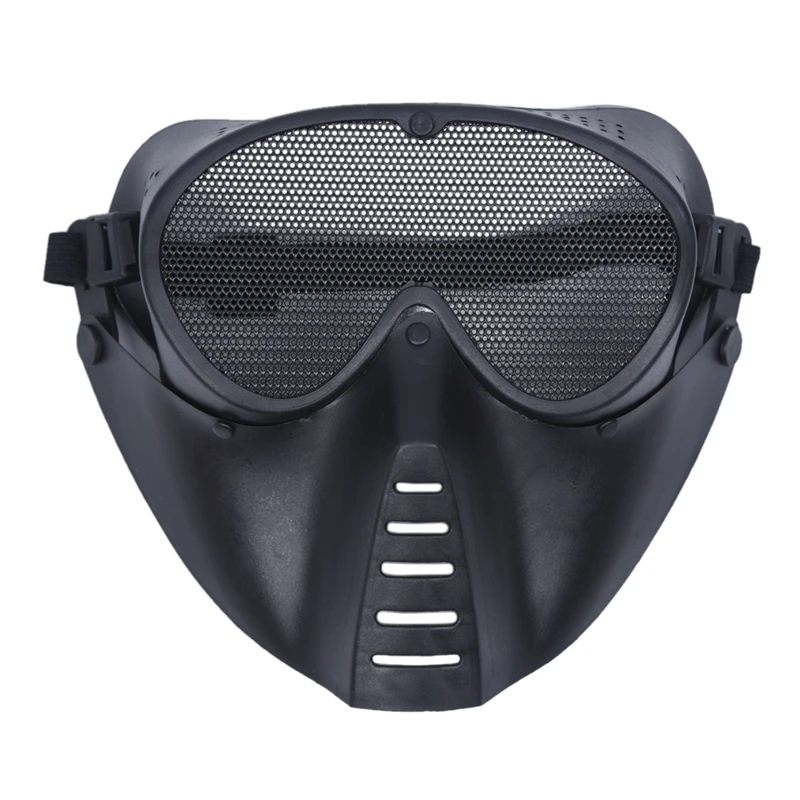 

Mask Airsoft protective mask Paintball Black New