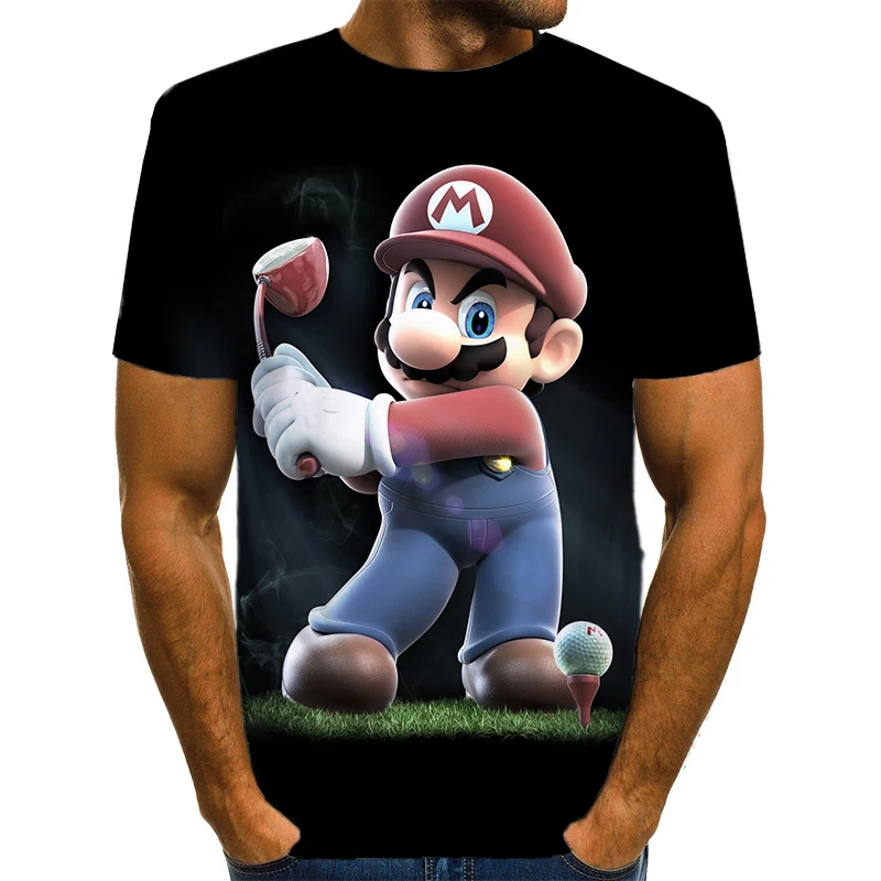 Новая летняя футболка в стиле Харадзюку с классическими играми Супер Марио футболка с 3d принтом Марио футболка для рождественского костюмированного представления в стиле хип-хоп - Цвет: NT927