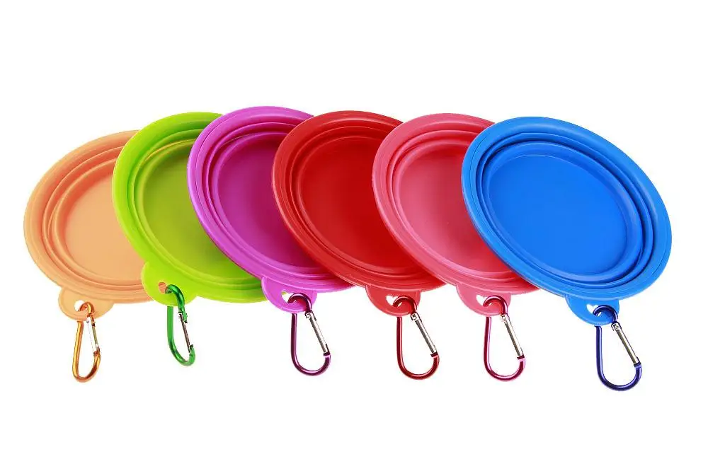 Carabiner silicone pet dog bowl (11)