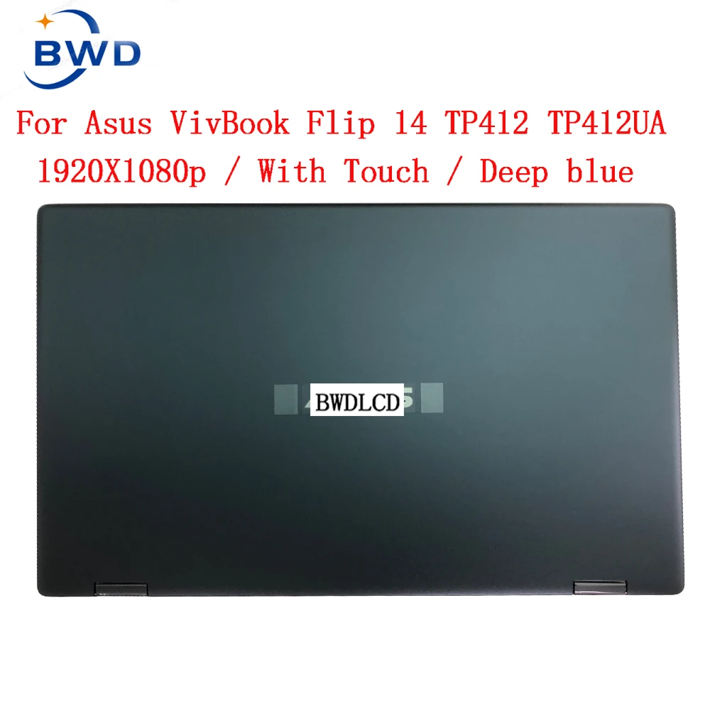 Oriignal 1920*1080 14 Fffhd para Asus Vivobook Flip 14 Tp412 Tp412u Tp412f Tp412fa Tp412ua Tela de Toque Assembléia Lcd Tela de LCD do laptop - Imagem 3