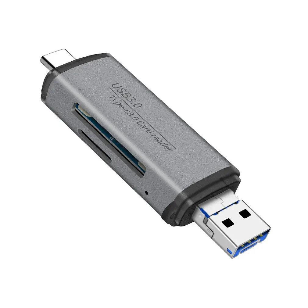 2 в 1 USB3.0 компьютерный кард-ридер Многофункциональный Otg высокоскоростной TF/безопасный цифровой кард-ридер
