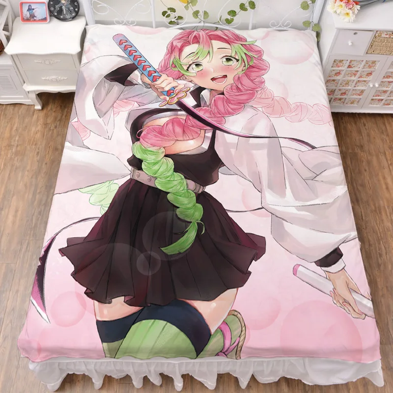 March обновление японского аниме Demon Slayer: Kimetsu no Yaiba сексуальное одеяло для девочек летнее одеяло и простыня из молочного волокна 150x200 см