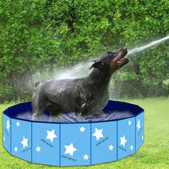 

Foldable Dog Pool Pet Bath Swimming Tub Bathtub PVC Outdoor Indoor Collapsible Bathing Pool For Dogs Cats Kids Swimming Pool