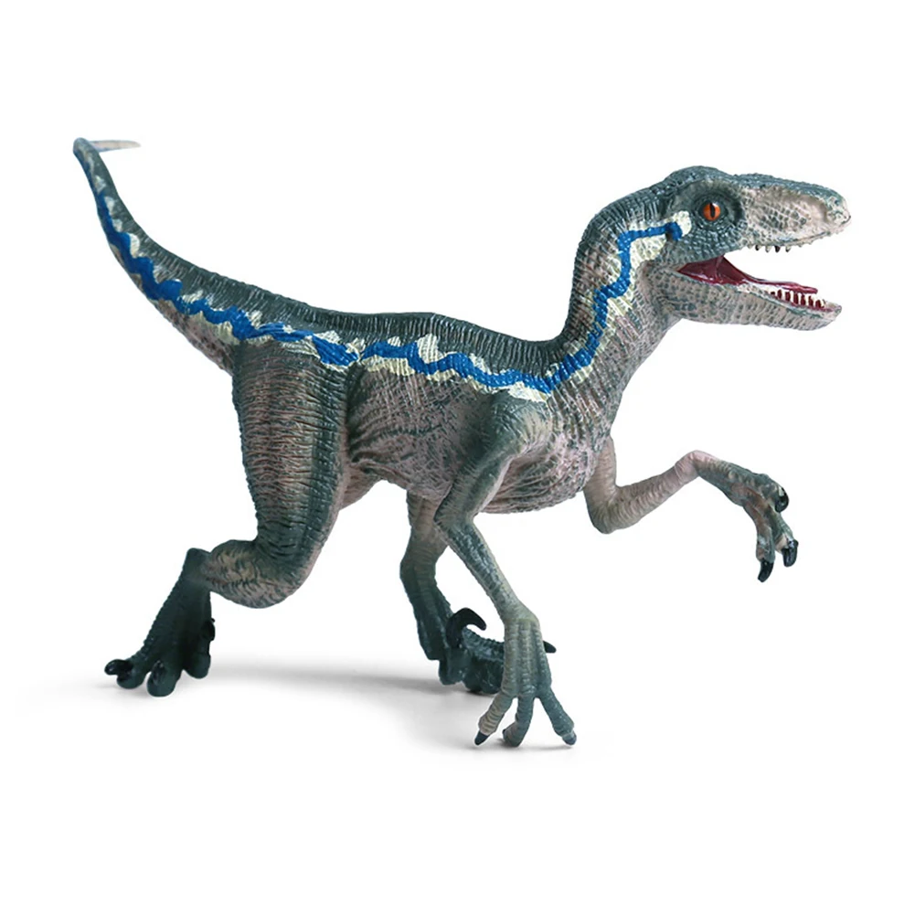 Реалистичная Фигурка динозавра Велоцираптора, модели животных, коллекционный Набор фигурок из пластика, детские развивающие игрушки