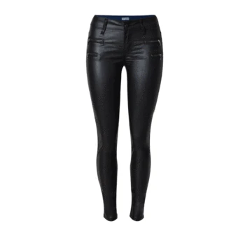 

Black Sexy Pu Leather Pants Women Hip Push Up Pants Female Low Waist Jegging Pants Woman Zipper Stretch Skinny Pencil Pants