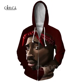 

Rapper 2Pac Tupac Vintage Hoodies Women Men Sportswear Tupac Amaru Shakur 3D Print Fashion Oversized Zipper Hoodie Casual Hoody