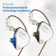 CCA CA4 в 1DD+ 1BA гибридные наушники в ухо монитор 4 приводной блок шумоподавление бег спортивные наушники 2Pin detaable кабель