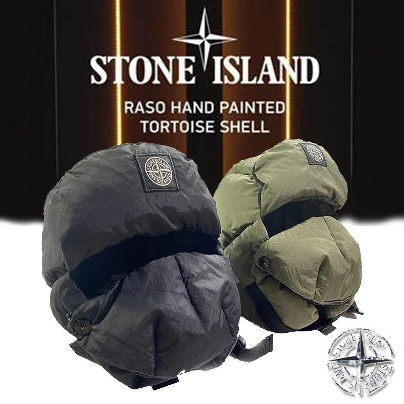 

2021 ISLAND Bomber Hats STONE Earmuffs Casual Windproof Thickened CP Cold Warm and Warm Outdoor Hat Plus Velvet Winter