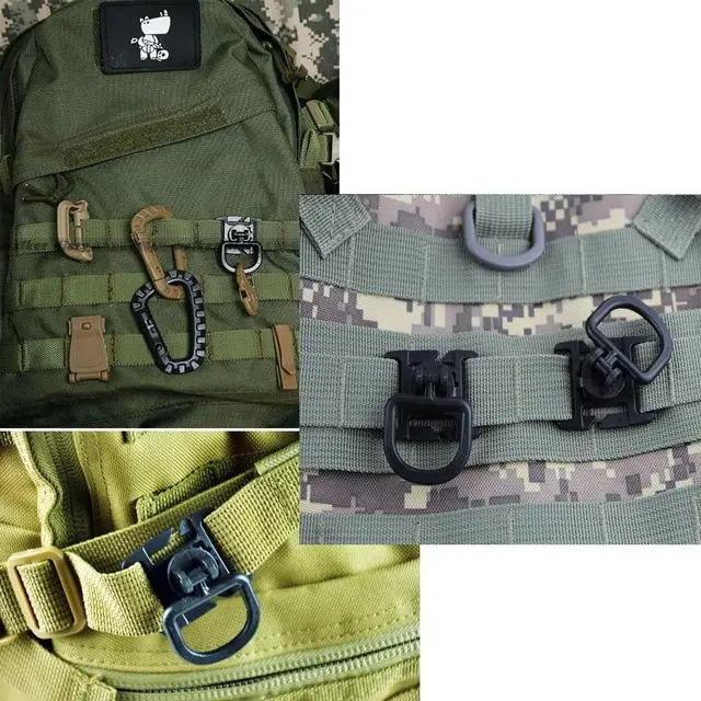 BOOSTEADY Molle Clips Flexible Molle Straps Short Clips Pack of 6 Easy To  Securely Attach The Molle Bag - AliExpress