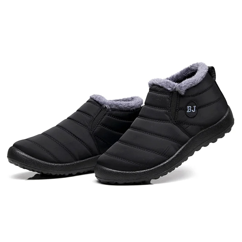 

Fashion Flat Snow Boots Women Warm Plush Women's Winter Shoes Women Ankle Boots 2019 Waterproof Booties Female Footwear 34 43