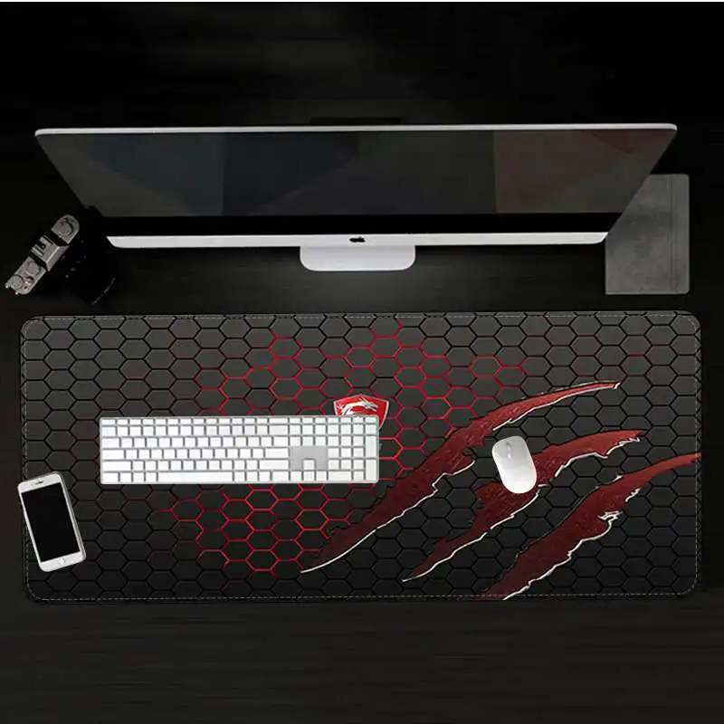 Maiya My Favorite MSI прочный резиновый коврик для мыши большой коврик для мыши клавиатуры коврик - Цвет: Lock Edge 30x80cm