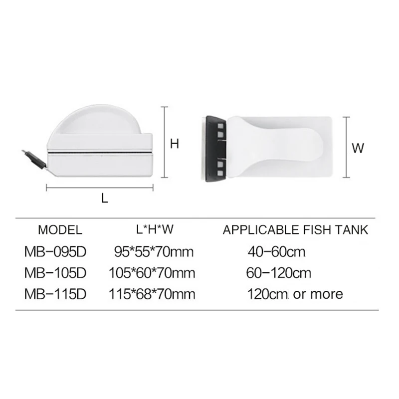 New Aquarium Cleaning Tools Strong Magnetic Cleaning Brush Glass Cleaning Brush Magnetic Brush Window Cleaning Magnets