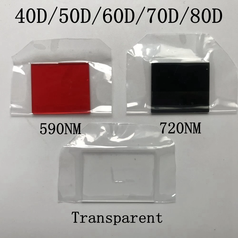 Для Canon 40D 50D 60D 70D 80D CCD CMOS датчик изображения инфракрасный ИК фильтр Refit 590nm 630NM 680NM