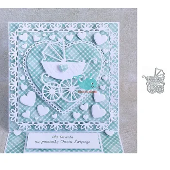

Baby carriage Craft dies Metal Cutting Dies cut die Cute Scrapbooking Paper Card Craft Embossing Die Cuts 2020