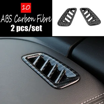 

ABS Matte/Carbon Fibre For Nissan Sentra 2020 Accessories Car front Small air outlet Decoration Cover trim Car Sticker 2pcs