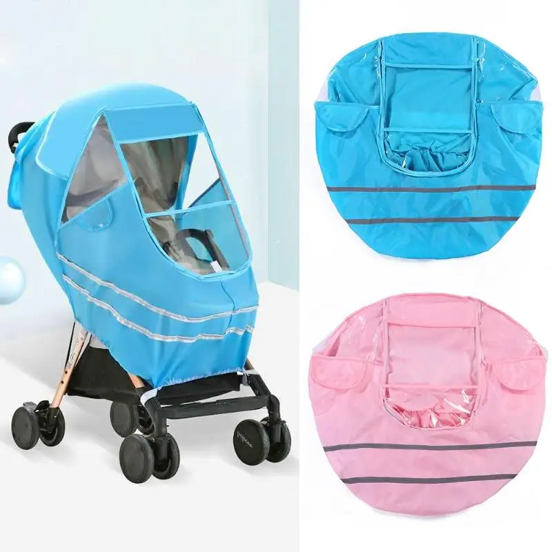 

Dustproof Cart Hood Raincoat Rain Cover Luxury Non-Toxic Tasteless for Stroller Pushchair Accessory Wind Dust Shield 125x85cm