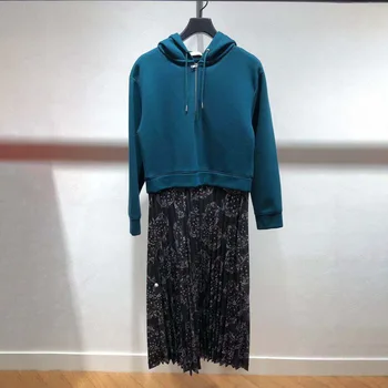 

Women Dress 2019 Autumn/winter Collection of Loose and Casual Pleated Dresses