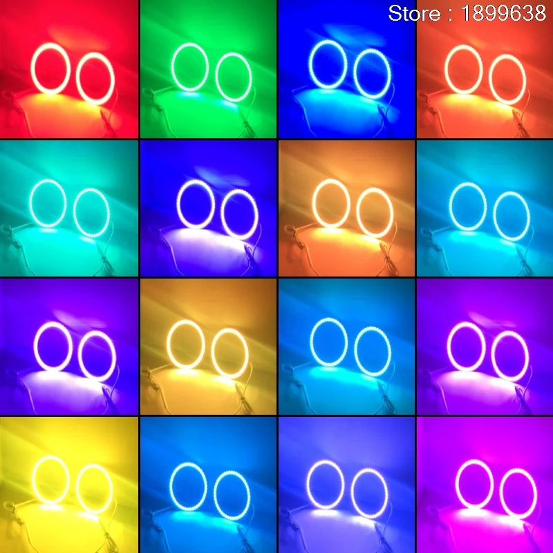 Для Ford Mustang RGB светодиодный комплект Фар halo angel eyes аксессуары для стайлинга